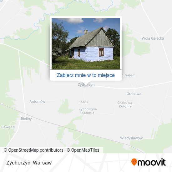 Mapa Zychorzyn