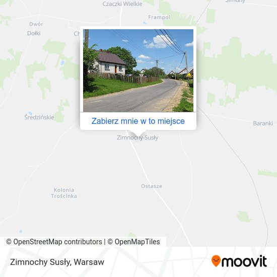 Mapa Zimnochy Susły