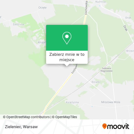 Mapa Zieleniec