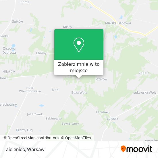 Mapa Zieleniec