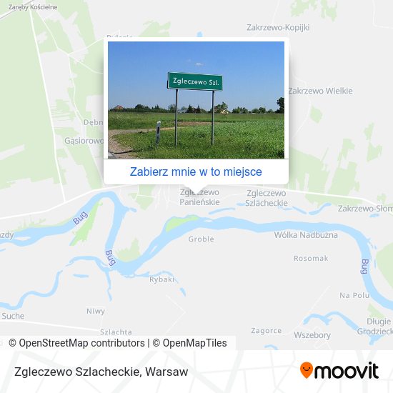 Mapa Zgleczewo Szlacheckie