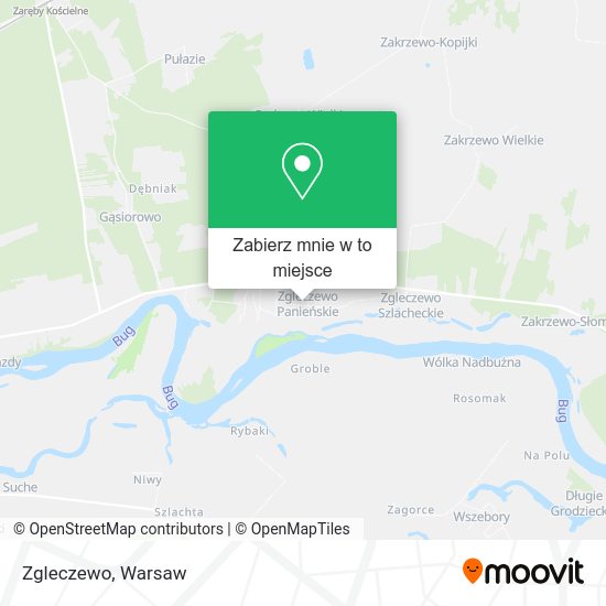 Mapa Zgleczewo