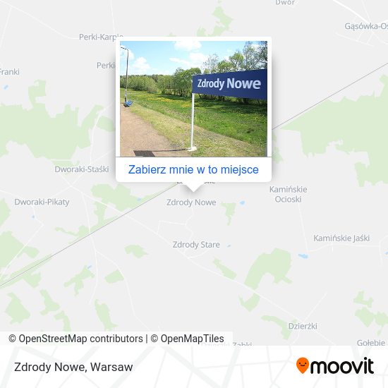 Mapa Zdrody Nowe