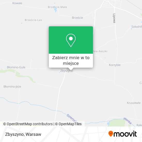 Mapa Zbyszyno