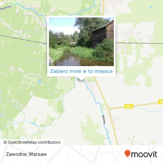 Mapa Zawodne