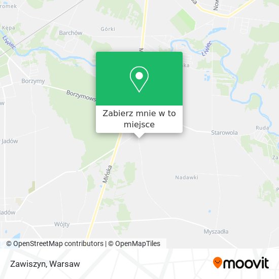 Mapa Zawiszyn