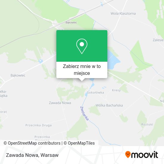 Mapa Zawada Nowa