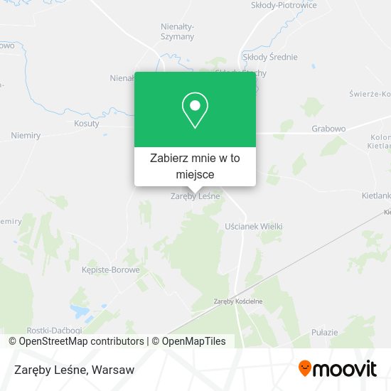 Mapa Zaręby Leśne