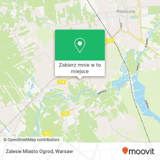 Mapa Zalesie Miasto Ogrod