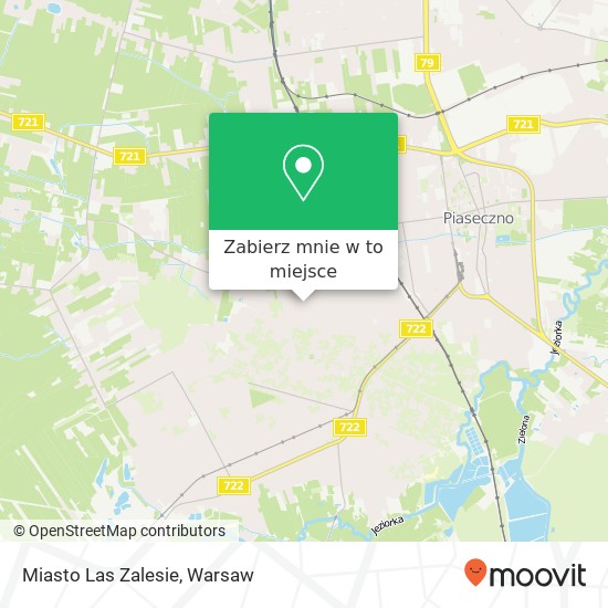 Mapa Miasto Las Zalesie