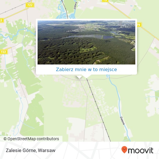 Mapa Zalesie Górne