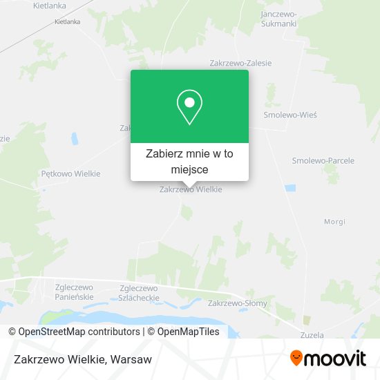 Mapa Zakrzewo Wielkie