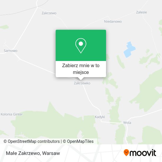 Mapa Małe Zakrzewo