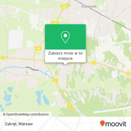 Mapa Zakręt