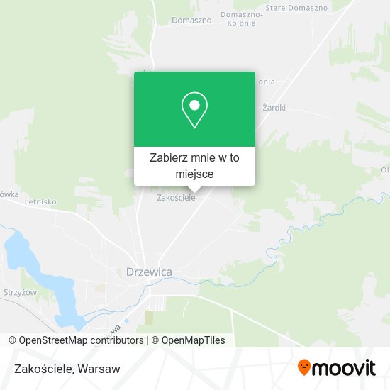 Mapa Zakościele