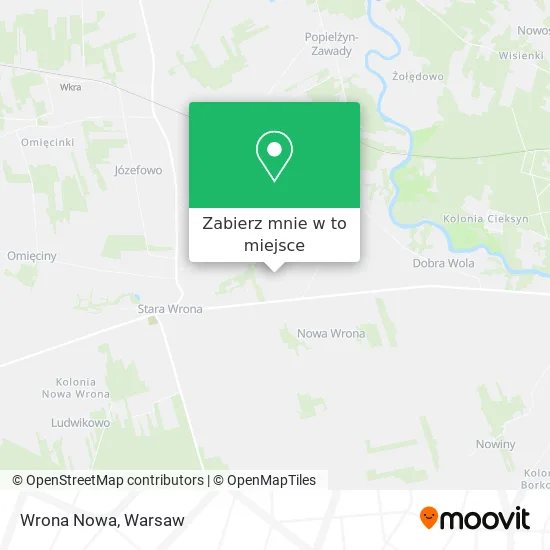 Mapa Wrona Nowa