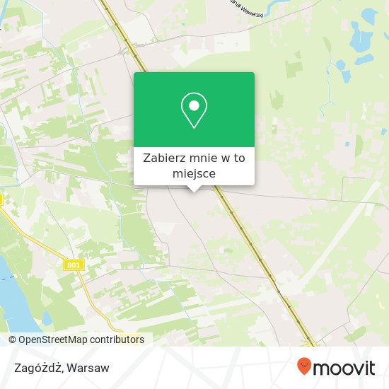 Mapa Zagóżdż