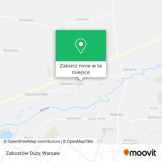 Mapa Zabostów Duży