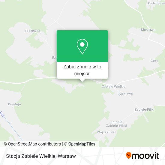 Mapa Stacja Zabiele Wielkie