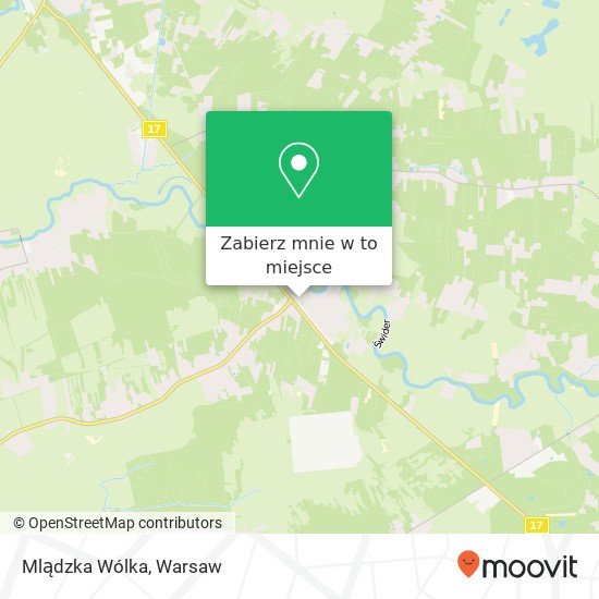 Mapa Mlądzka Wólka