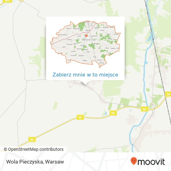 Mapa Wola Pieczyska