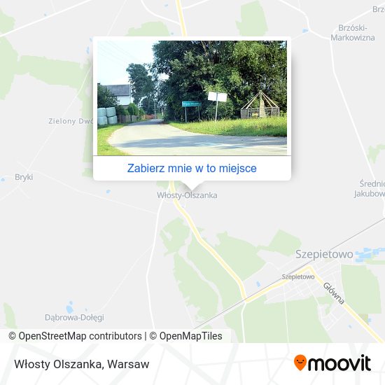 Mapa Włosty Olszanka