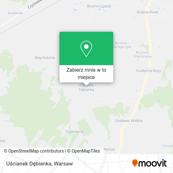 Mapa Uścianek Dębianka