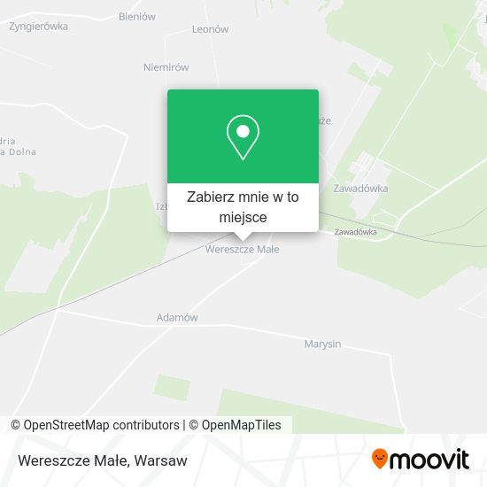 Mapa Wereszcze Małe