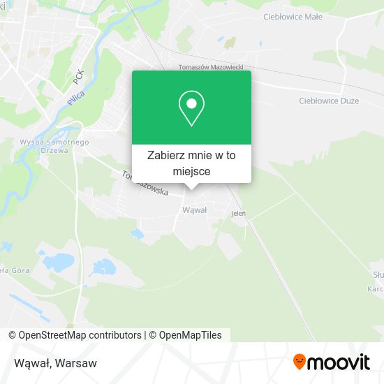 Mapa Wąwał