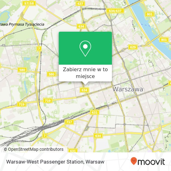 Mapa Warsaw-West Passenger Station