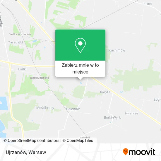 Mapa Ujrzanów