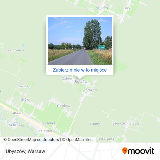 Mapa Ubyszów