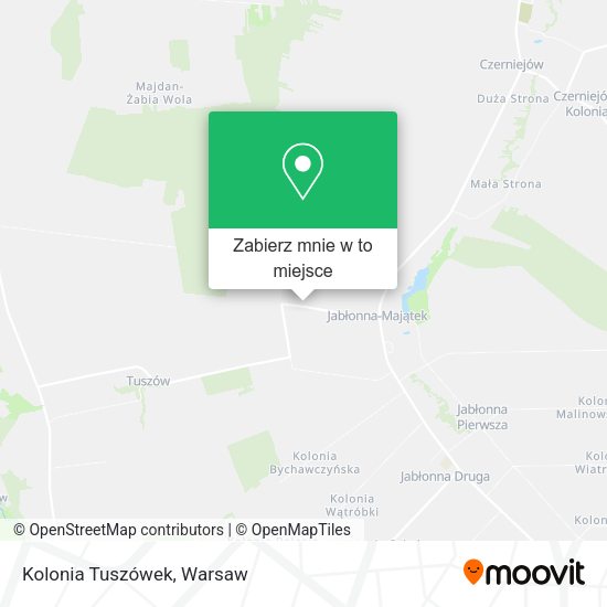 Mapa Kolonia Tuszówek