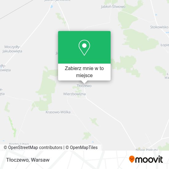 Mapa Tłoczewo