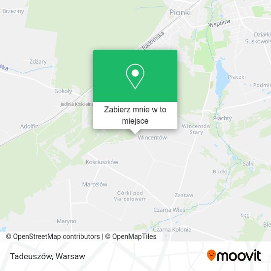 Mapa Tadeuszów