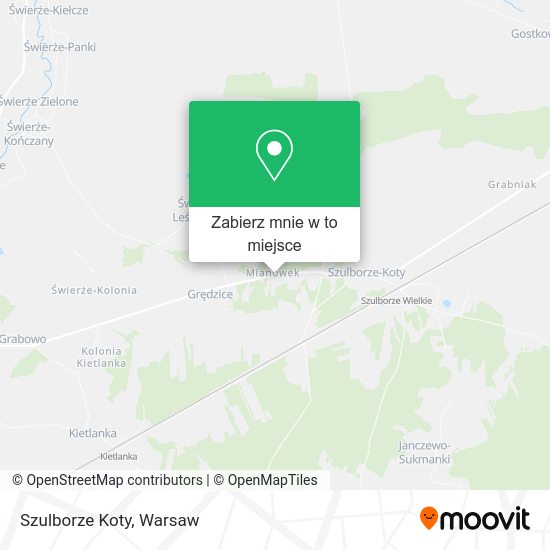 Mapa Szulborze Koty