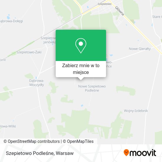 Mapa Szepietowo Podleśne