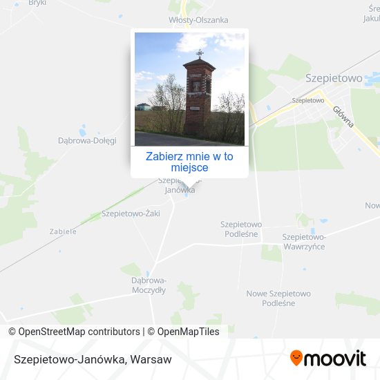 Mapa Szepietowo-Janówka