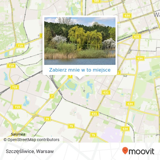 Mapa Szczęśliwice