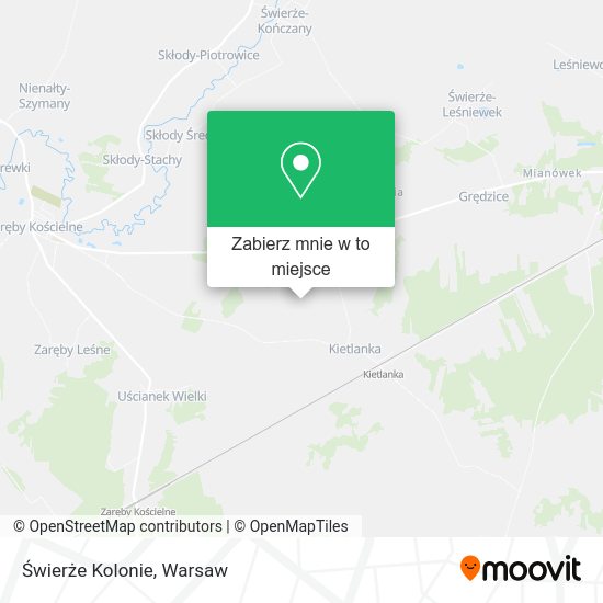 Mapa Świerże Kolonie