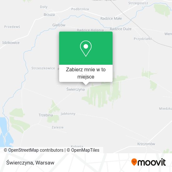 Mapa Świerczyna