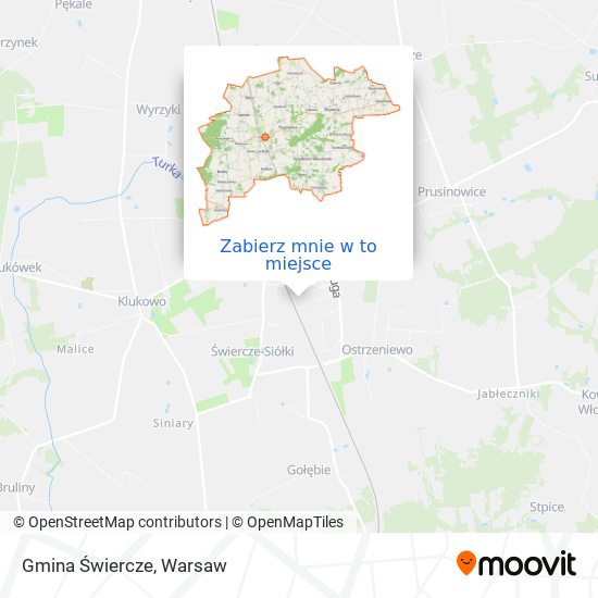 Mapa Gmina Świercze