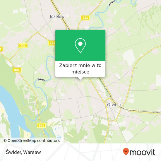 Mapa Świder