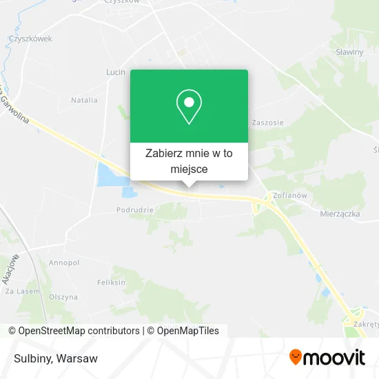 Mapa Sulbiny