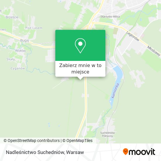 Mapa Nadleśnictwo Suchedniów