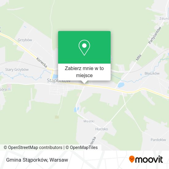 Mapa Gmina Stąporków