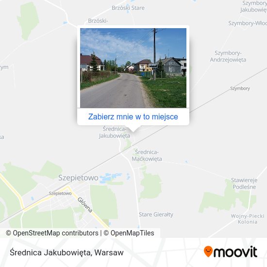 Mapa Średnica Jakubowięta