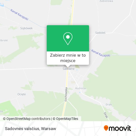 Mapa Sadovnės valsčius