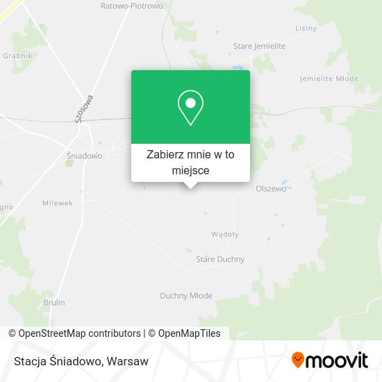 Mapa Stacja Śniadowo