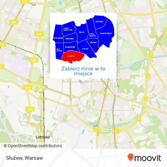 Mapa Służew